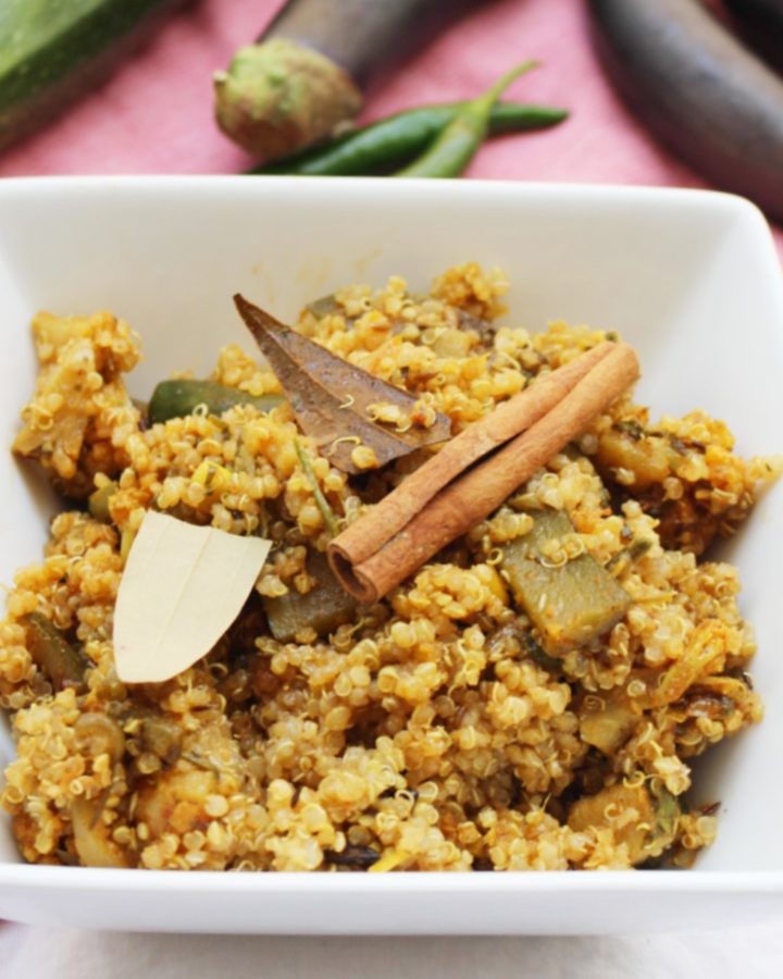 Healthy Vegetarian Quinoa Biryani | Warrior In The Kitchen