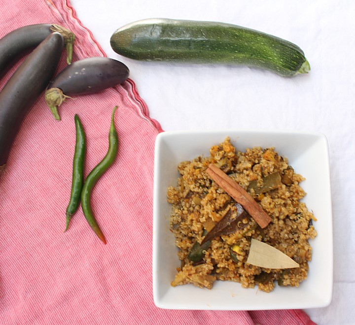 Vegetable Quinoa Biriyani | Warrior In The Kitchen