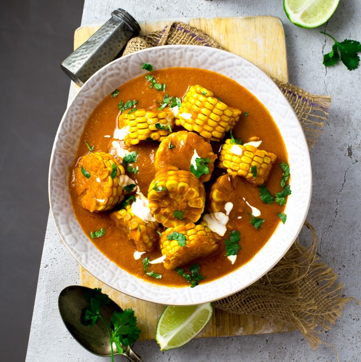 Corn On The Cob Coconut Curry- 7 Easy Vegan & Vegetarian Weeknight Recipes Ready In 30 Minutes