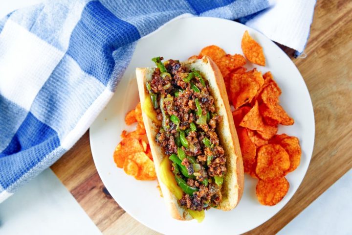 Easy Vegan Philly Cheesesteak - 7 Easy Vegan & Vegetarian Weeknight Recipes Ready In 30 Minutes