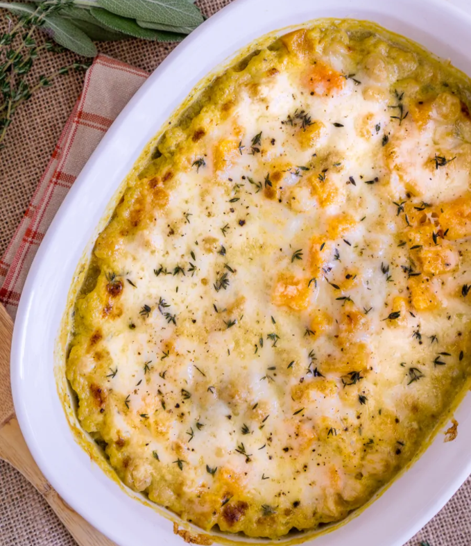 Baked Chickpeas With Butternut Squash