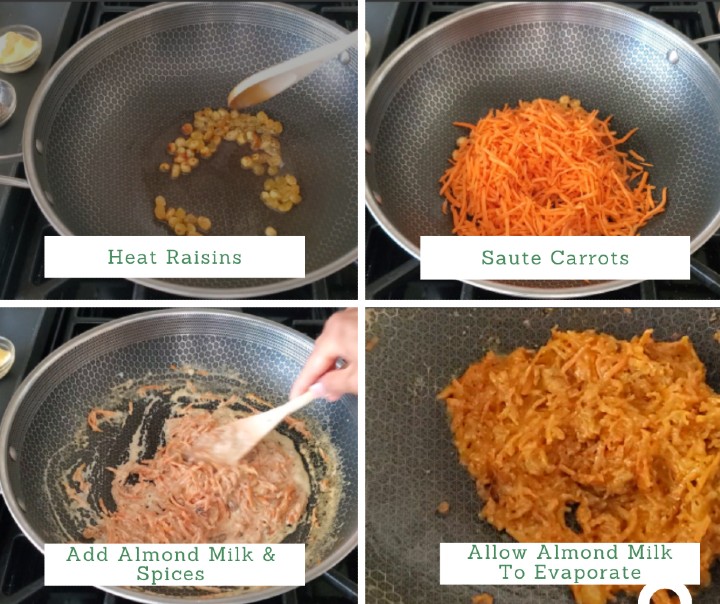 Vegan Carrot Halwa Step by Step | Warrior In The Kitchen