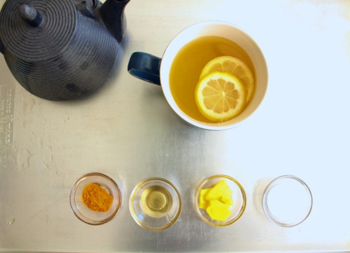 Ginger Turmeric Tea Ingredients | Warrior In The Kitchen